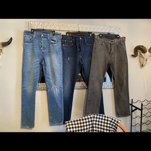 Levi’s 501/505c jeans bundle. Ladies size 29”